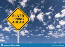 To find a silver lining…